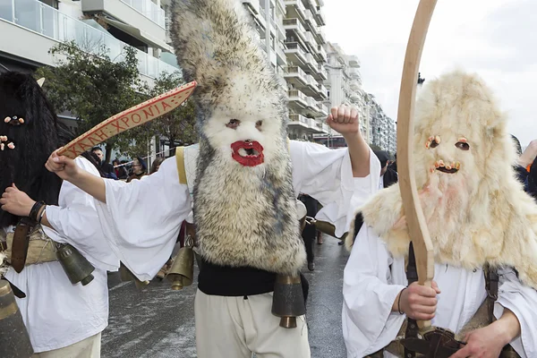 Bell nositeli parade v Soluni — Stock fotografie