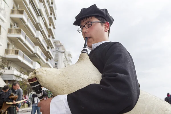 Desfile de portadores de sino em Salónica — Fotografia de Stock