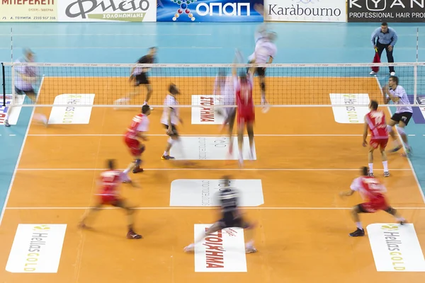 Liga de voleibol Helénica paok vs olympiacos — Foto de Stock