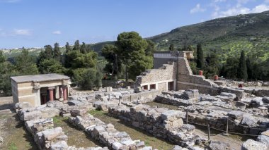 Knossos Sarayı'nda Girit, Yunanistan knossos Sarayı, bu en büyük b