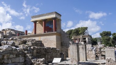 Knossos Sarayı'nda Girit, Yunanistan knossos Sarayı, bu en büyük b