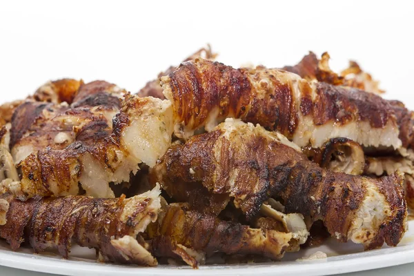 Plate of traditional Greek gyros — Stock Photo, Image