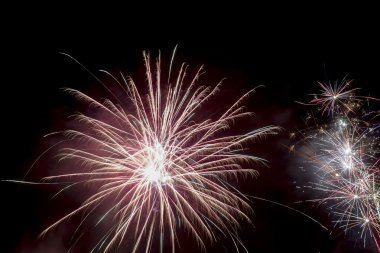 karanlık gökyüzü, fireworks güzel havai fişek