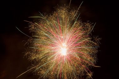 karanlık gökyüzü, fireworks güzel havai fişek