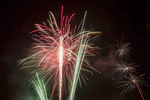 Beautiful fireworks against the dark sky, fireworks Stock Picture