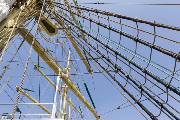 Mast of old sailing ship — Stock Photo, Image