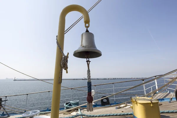 Bell on sailing ship — Stock Photo, Image