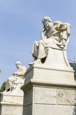 heykel, Eflatun ve Sokrates Akademi Atina, Yunanistan