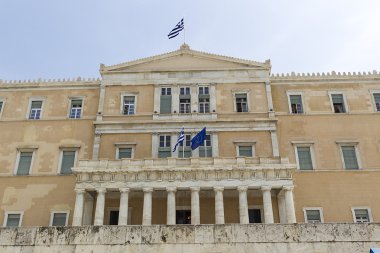 Atina - Yunanistan Yunan Parlamentosu Meclis'te bulunan.Αθήνα - Βουλή της Ελλάδας βρίσκεται στο Κοινοβούλιο