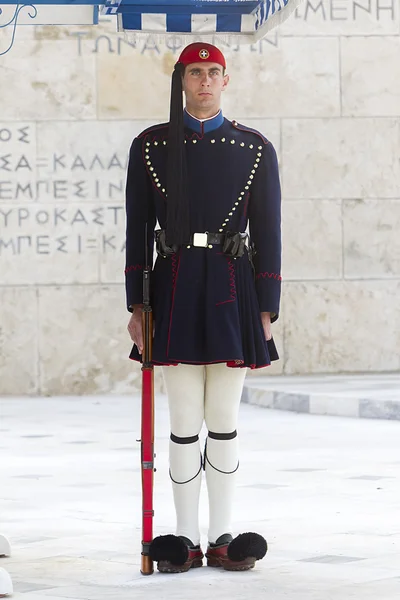 The Changing of the Guard ceremony takes place in front of the G — Stock Photo, Image