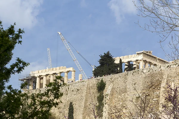 Temple antique Parthénon à Acropole Athènes Grèce — Photo