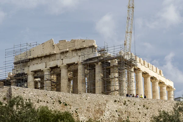 Kuil kuno Parthenon di Akropolis Athena Yunani — Stok Foto