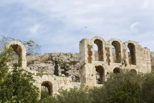 The Odeon of Herodes Atticus on the south slope of the Acropolis — Stock Photo, Image
