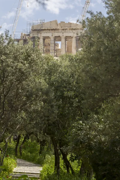 Ancient temple Parthenon in Acropolis Athens Greece — Stock Photo, Image