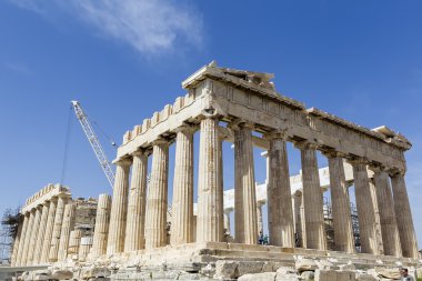  Antik Tapınağı Parthenon Tapınağı Akropol Atina Yunanistan 