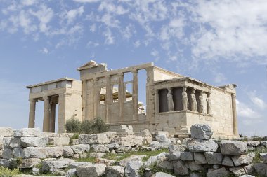 caryatides acropolis, Atina, Yunanistan, antik sundurma