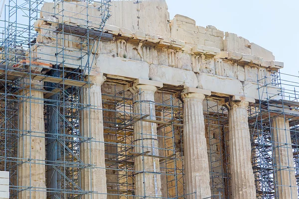 Starověký chrám parthenon v Akropoli Athény Řecko — Stock fotografie