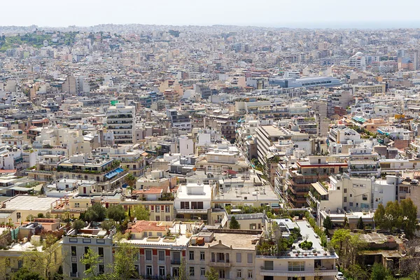 Vista panorámica de Atenas desde la Acrópolis, Grecia — Foto de Stock