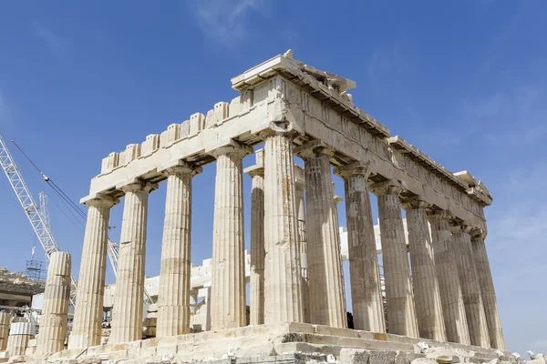 Starověký chrám parthenon v Akropoli Athény Řecko — Stock fotografie