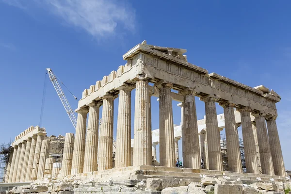 Oude tempel parthenon in Athene Akropolis — Stockfoto