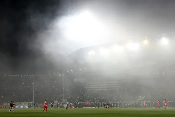 PAOK vs Olympiakos grekiska cupen — Stockfoto