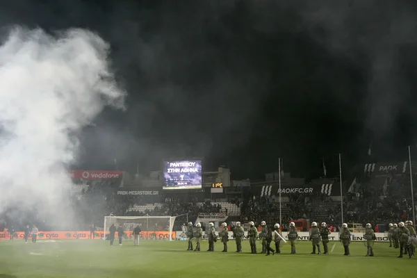 PAOK rakip Olympiakos Yunanistan Kupası — Stok fotoğraf