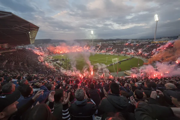 PAOK vs Olympiakos Puchar Grecji — Zdjęcie stockowe