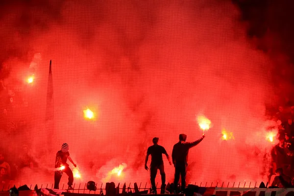 PAOK rakip Olympiakos Yunanistan Kupası — Stok fotoğraf