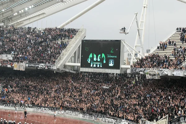 PAOK vs panathinaikos řecké finále poháru — Stock fotografie