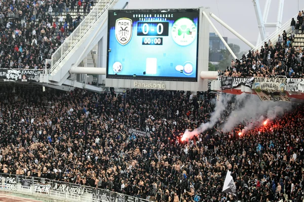 Paok vs Panathinaikos griechisches Pokalfinale — Stockfoto