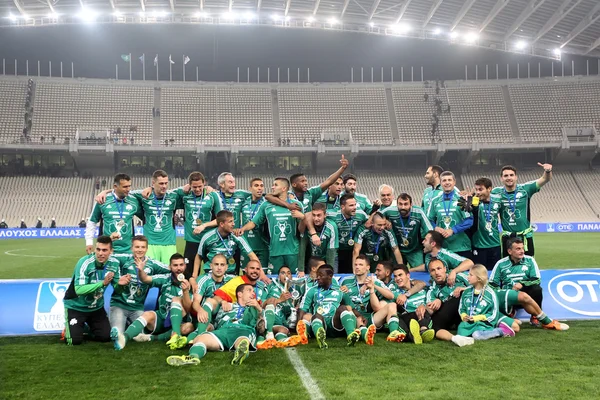 PAOK rakip panathinaikos Yunan Kupası Finali — Stok fotoğraf