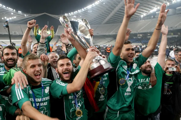 PAOK VS PANATHINAIKOS GREEK CUP FINAL — Stock Photo, Image