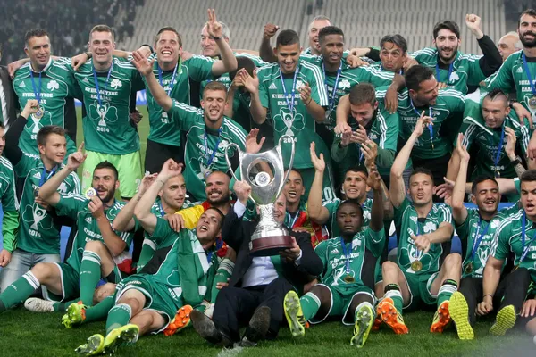 PAOK VS PANATHINAIKOS GREEK CUP FINAL — Stock Photo, Image