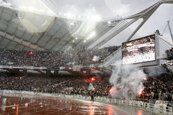 Finał greckiego PAOK vs panathinaikos — Zdjęcie stockowe