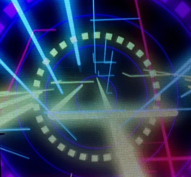 renkli ekran panel. soyut