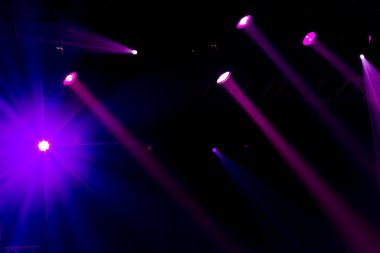 ufuk eğlence konser aydınlatma sahnede, bokeh.