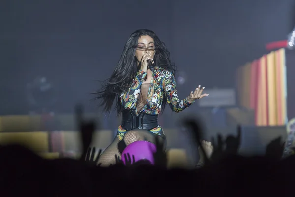 Eleni Foureira Ace of Heart tour at Sports arena in Thessaloniki — Stock Photo, Image