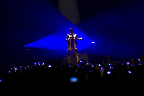 Sakis Rouvas Ace of Heart tour at Sports arena in Thessaloniki — Stock Photo, Image