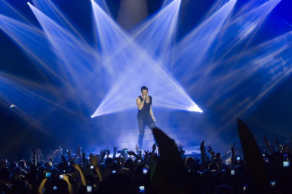 Sakis Rouvas Ace of Heart tour na arena de esportes em Salónica — Fotografia de Stock