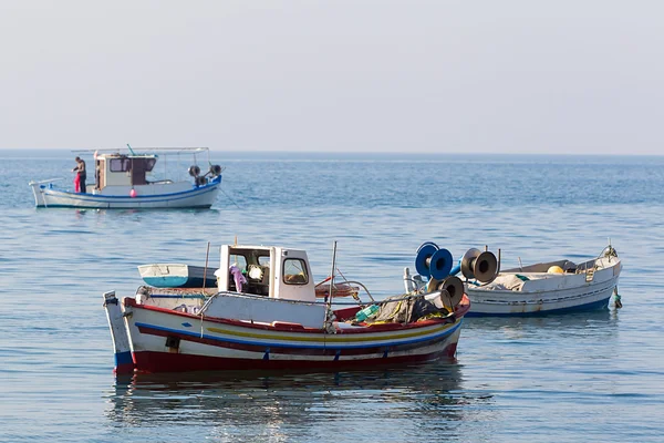 Small fishing boats, in Greece — Stock Photo, Image
