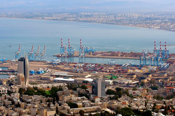 Panoramatický pohled z Haify — Stock fotografie