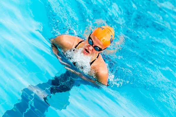 游泳比赛希腊的 makedonian — 图库照片