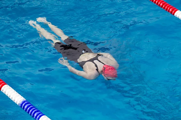 GRECIA DE LA CARRERA DE Nadar MAQUEDONIA — Foto de Stock