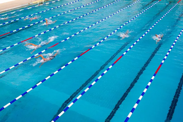 MAKEDONIAN SWIMMING RACE GREECE — Stock Photo, Image