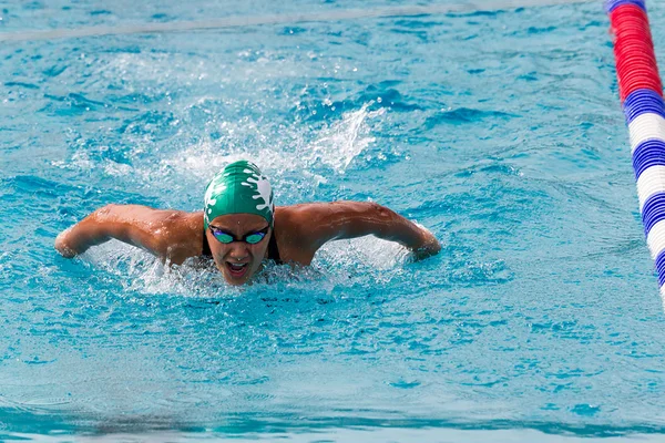 Makedonian pływanie wyścigu Grecja — Zdjęcie stockowe