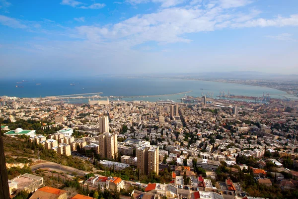 Panoraamanäkymät Haifa — kuvapankkivalokuva