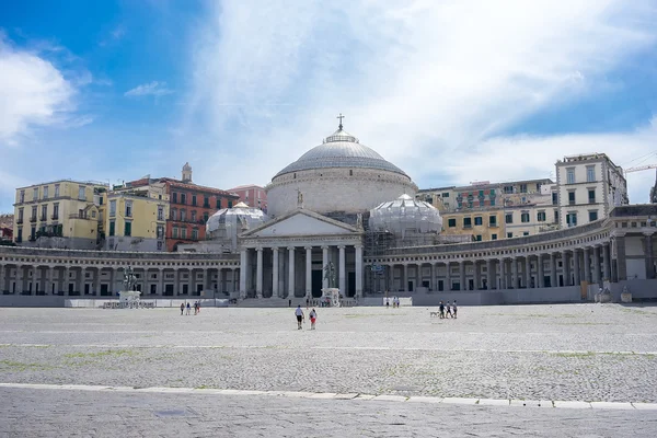 San Francesco di Paola, Piazza del Plebiscito, Napoli, Italia, EU — Fotografie, imagine de stoc