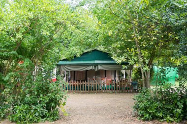  Karavan içinde asprovalta, greec yaz aylarında düzenlenen kamp içinde