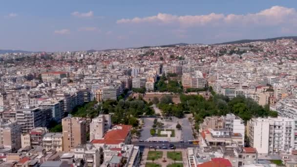 Αεροφωτογραφία Της Θεσσαλονίκης Ελλάδα — Αρχείο Βίντεο