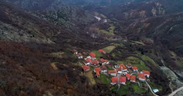 Vista Aérea Kottani Uma Aldeia Muçulmana Prefeitura Xanthi Grécia Perto — Vídeo de Stock